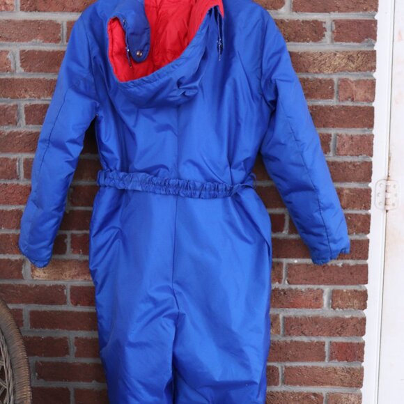 vintage eddie bauer snowsuit * snow suit * size large womens * euc * blue / red - Picture 9 of 11